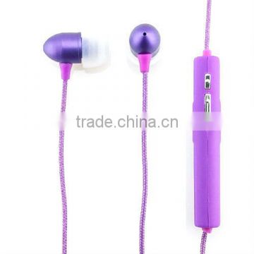 New 2015 BT-875 Purple Aluminium Stereo Wireless V4.1 Bluetooth Earphone