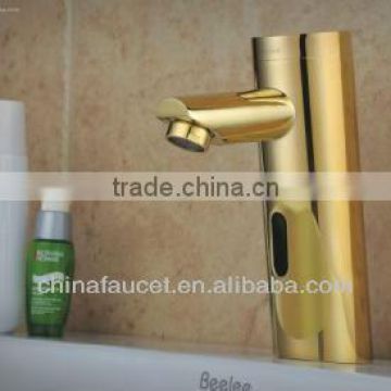 Infrared Automatic faucet,Golden finished sensor Water Tap QH0106G