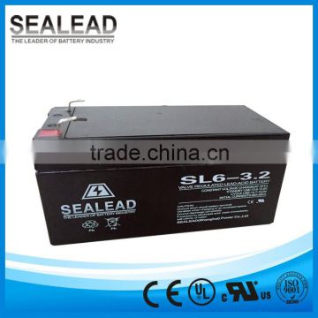 Popular 6v 3.2ah long life battery container battery