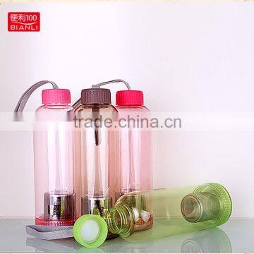 gift bottle bpa free plastic water bottle stainless steel filter