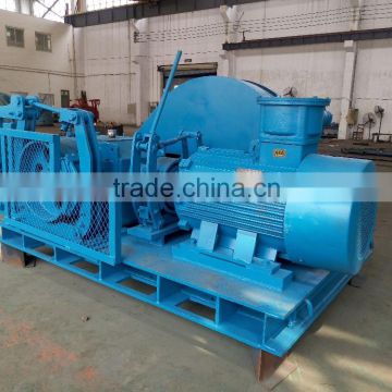 electric endless rope winch with circular working pattern