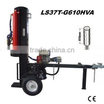 hot selling 20T 26T 30T 37T 610mm horizontal and vertical large wood splitting machine