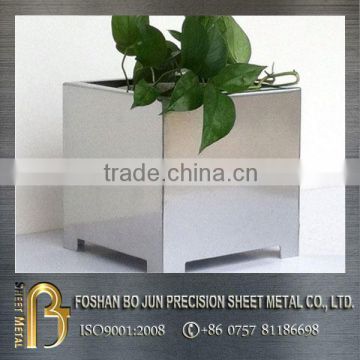 flower planter customized stainless steel flowerpot made in China