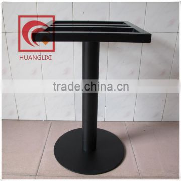 Steel circular chassis of the lacquer that bake leg , Black table legs