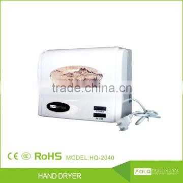 automatic kitchen equipment 1500W infrared sensor hand dryer, portable toilet hand dryer