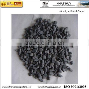 Vietnam stone black pebble tumbled