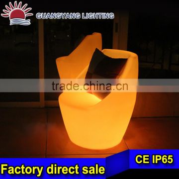 Light Luminous Led Rotational Outdoor Bar Tables And Chairs