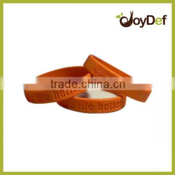 All Kinds of Customized Debossed Silicone Wristbands