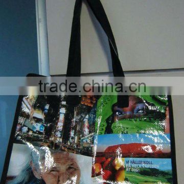 Laminated PP woven shopping bag 00124