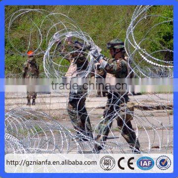 military concertina wire with razor (Guangzhou Factory)