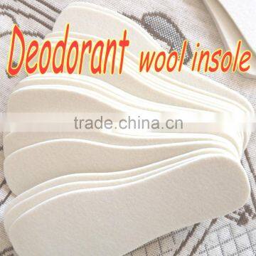 factory sale deodorant no bacteria wool felt shoe pad