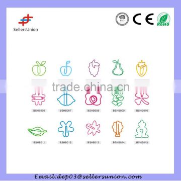 Promotional Gifts Stationery Supplies Funny Flower Shape Paper Clips
