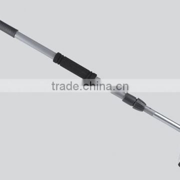 Telescopic glass window wiper with squeegee