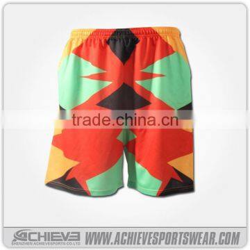 Sublimation men's custom design lacrosse short team