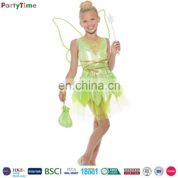 wholesale children halloween costumes kids green elf fairy dresses party costume