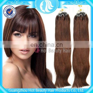 micro ring weft hair offer many colors for customers' choices