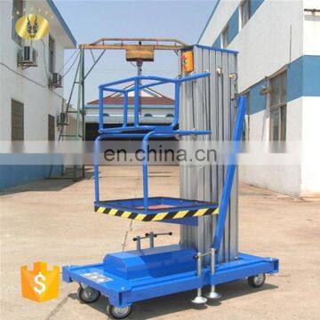7LSJLI Jinan SevenLift aluminum hydraulic small manual platform lift lifter