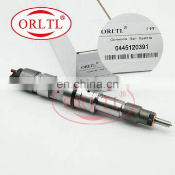 ORLTL 0 445 120 391 New Fuel Injection 0445120391 Common Rail Diesel Injector Assy 0445 120 391 For WEICHAI 612630090001