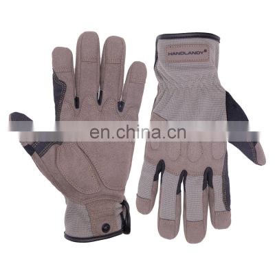 HANDLANDY New Products flexible SyntheticVibration-Resistant Construction safety work gloves