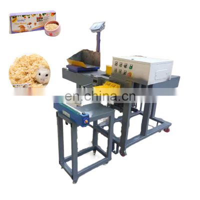 A quick and convenient sawdust Weighting Baler Machine for Small Animals Bedding
