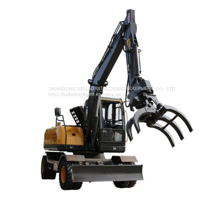 New 360 degree digger machine  wheel excavator with rotate  hammer price