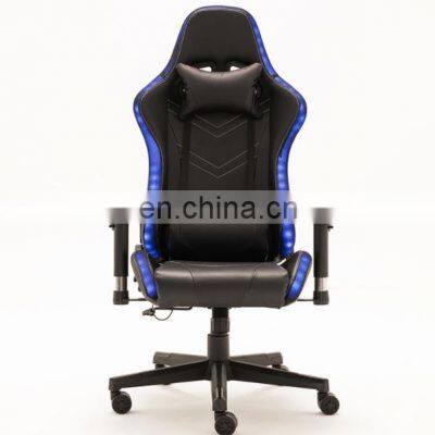 Luxury Competitive Sale Home Office Furniture Headrest Armrest Back RGB Lights  Reclining Swivel Ergonomic Gaming Chair