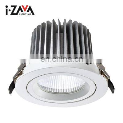 China Manufacturer Commerical 125MM Cut-out Recessed Anti Glare COB 20W 24W LED Downlight
