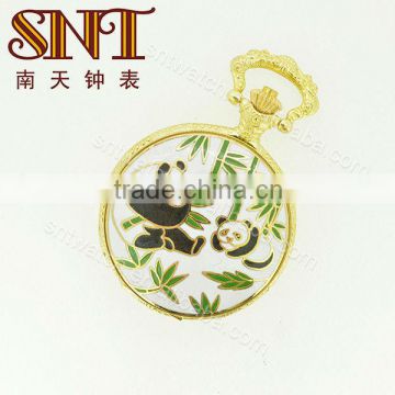 SNT PW015 Customize luxury pocket watch aminal Panda