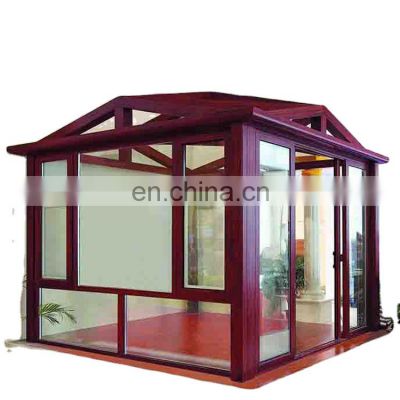 Outdoor Sun Room Aluminum Alloy Cover Frame Modern Veranda Sunroom Prefabricated Glass Houses
