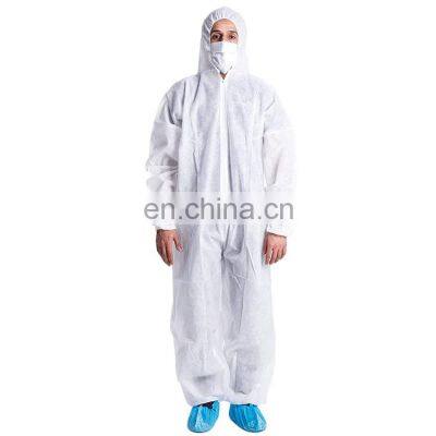 Combinaison jetable Coverall Disposable Waterproof White Microporous clothes PPE Coverall