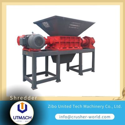 large double shaft shredder, twin shaft shredding machine in china