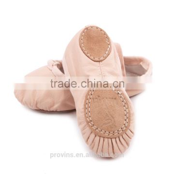 Wholesale Full Leather Split-sole Ballet Slippers, Soft Ballet Dance Shoes (5130)