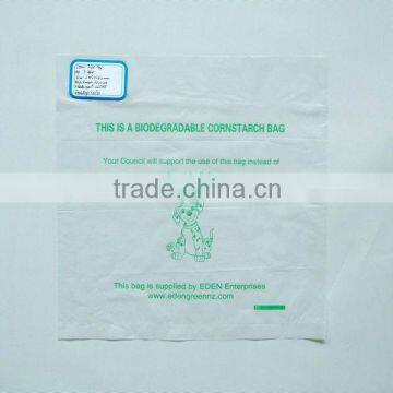 Cornstarch Biodegradable Flat Packing Bags With Customized Printing