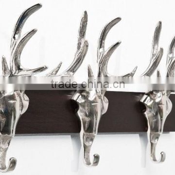 Hand Made Aluminum Wall Mounted Deer Hook