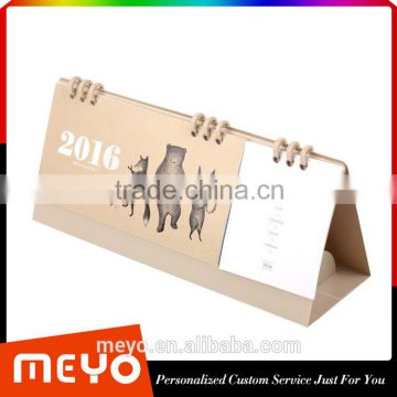 Animal Printing Table Calendar with Notes Section