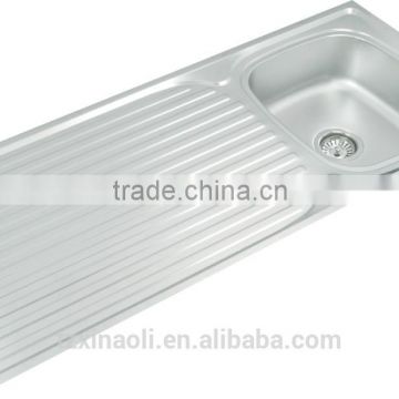 Hot sales single bowl single tray stainless steel kitchen sink120*535*15cm)