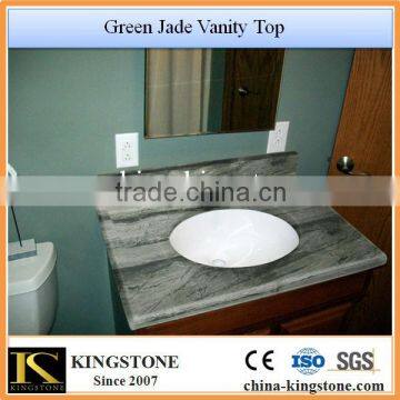 Green Jade vanity top with integral bowl