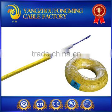 UL3071 16awg 200 degree fiberglass braided silicone rubber wire