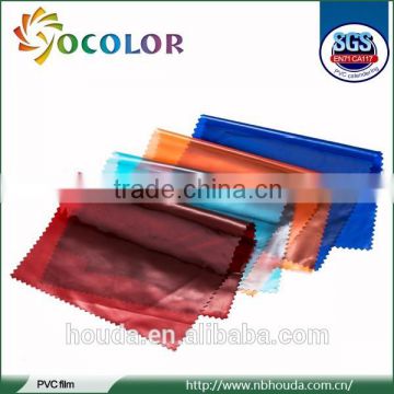 High quality Pressing line PVC colord film for raincoat bag and table cloth
