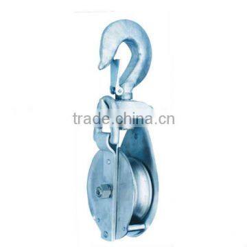 Galvanized Steel Pulley With Hook 3-B
