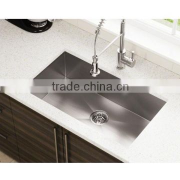 Factory price handmade kitchen sink stainless steel with large bowl
