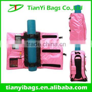 Fujian bag manufacturer 2014 unique yoga backpack for yogi