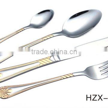 cutlery set with flower handle
