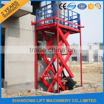 stainless steel cargo elevator for carring goods