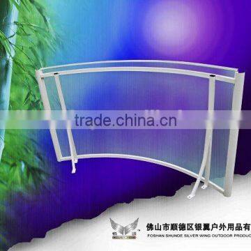 Euro-design rainbow series outdoor polycarbonate used aluminum awnings for sale