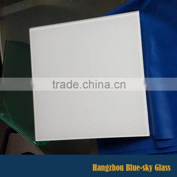 White PVB laminated safety glass