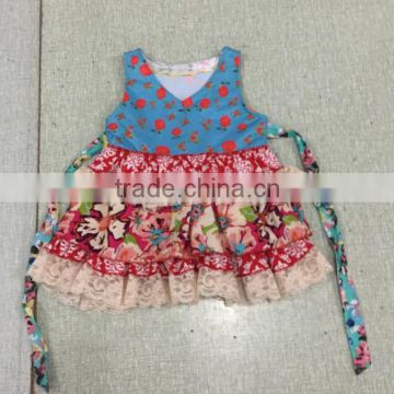 2016 Summer Cotton Stripe Print Baby Girls Dress High Quality Girls Short Dress Cute Baby Girl Party Dress