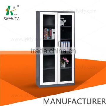 Kefeiya glass door Furniture storage steel cabinets