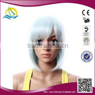 OEM China Factory High Temperature Fiber wholesaler white short hair wig