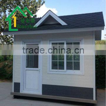 Modern eps panel wall with metal decorative panel modular samll guard house/kiosks/shop/garden room